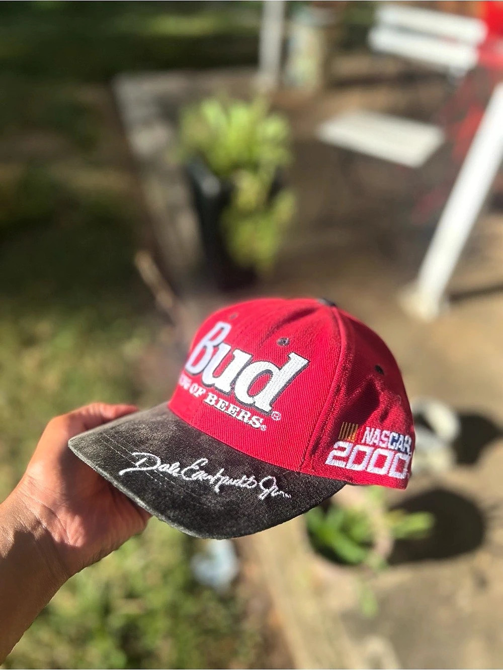 Chase Authentics Dale Earnhardt Jr. #8 Budweiser NASCAR 2000 Hat